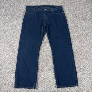 Levis 514 Jeans Mens 38x30 Dark Wash Blue Straight Fit 100% Cotton Denim